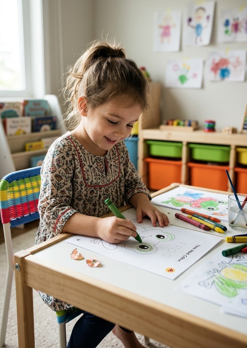 De la Mâzgălituri la Primele Litere-Caiet Digital de Scriere cu Animale pentru Preșcolari Preschool Writing Practice